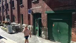 Old and Historic Distillery District Everyday Scenes-Toronto,Canada Stock Footage