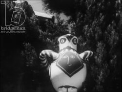 Picasso displays and decorates his ceramics in his studio in Vallauris c.1952 Stock Footage