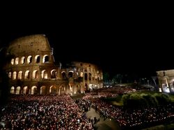 Easter Celebrations in Rome.  Stock Footage