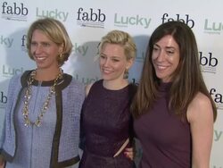 Brandon Holley, Elizabeth Banks, Marcy Bloom at Lucky Magazine Hosts First Ever West Coast FABB: Fashion And Beauty Blog Conference Stock Footage