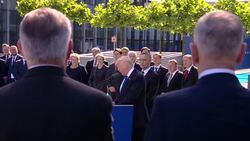 Trump lectures NATO leaders on defence spending  News Clip