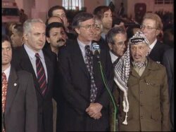MIDDLE EAST: ISRAEL &amp; PALESTINIANS SIGN AGREEMENT ON FUTURE OF HEBRON News Clip