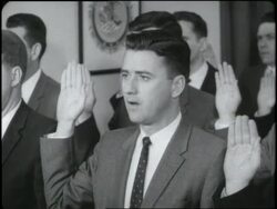 New agents swear in at the Federal Bureau of Investigations. News Clip