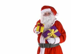 Santa With Presents Stock Footage