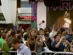 Mariah Carey Memorabilia Donation and Autograph Session Stock Footage