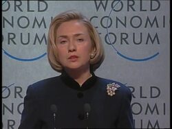 Switzerland - US delegates at Economic Forum News Clip