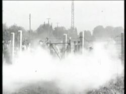 Berlin Wall being built Stock Footage