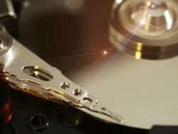 Close Up Computer Hard Drive Stock Footage