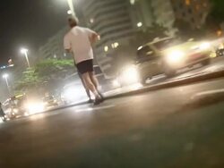 WS Calcadao de copacabana ipanema's main street, people enjoying / Rio de Janeiro, Brazil Stock Footage