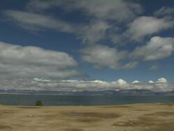 Pan left reveal Trugo Monastery Lhasa Tibet China  Stock Footage