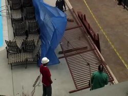 Construction: Testing Weld Strength 2 Stock Footage