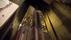 Coal mine shaft lift ascending News Clip