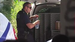 Armed French police in stand off with migrants News Clip