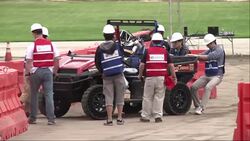 It's a snail's pace race, with robots moving slowly across a simulated disaster zone to complete tasks, or at least try to. DARPA's international robotics competition pits cutting edge robotics teams against each other in a race against time. (June 5) Instructional Video