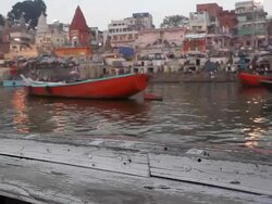 morning on ganges Stock Footage