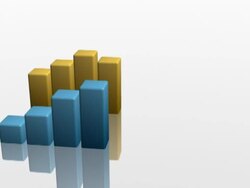 NTSC Business Bar Graph Stock Footage