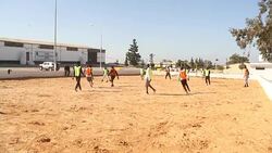 CLEAN : African lions dream of football glory in Libya camp News Clip