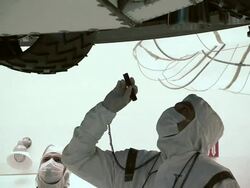 Engineers prepare Mars Curiosity Rover for launch Stock Footage