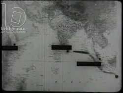 Sailors on leave in Sri Lanka and approaching Vietnam on cruiser. Sri Lanka and Vietnam, 1945 Stock Footage