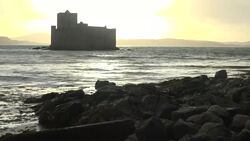 Isle of Barra coastline and Kisimul Castle News Clip