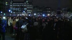 CLEAN : Londoners rally for French massacre victims News Clip