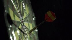 Slow Motion of Dart Game Stock Footage