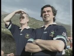 Andes plane crash survivors play anniv. rugby match News Clip