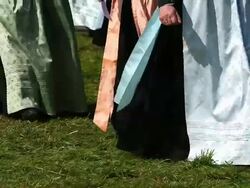 Parade of Traditionally Dressed Bavarian Women Stock Footage