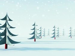 Winter in forest. Loop Stock Footage