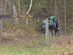 Backpacking Sequence Stock Footage