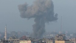 Explosions shake Gaza City as fighting continues following collapse of Cairo talks News Clip