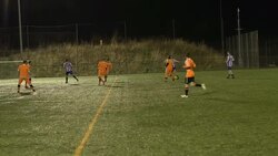 Action in a Soccer / Football match Stock Footage