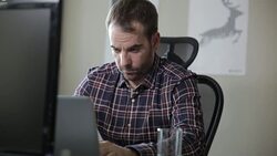 Designer Using Computer Stock Footage