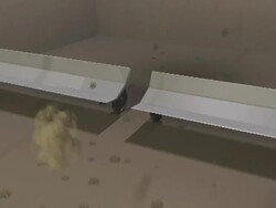 Sewage treatment work Stock Footage