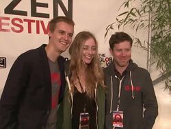 Hugh Evans, Cory Kennedy and Ryan Gall at Global Citizen Festival In Central Park To End Extreme Poverty Stock Footage