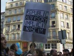 France-Protest against proposed immigration laws News Clip