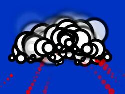 PRIVATE CLOUD COMPUTING : uploading and downloading, blue back (LOOP) Stock Footage