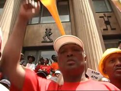 Tens of thousands of striking miners march to draw attention to safety concerns News Clip