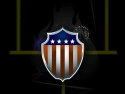 Football Emblem Video Stock Footage