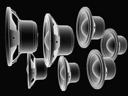 Animated Loud Speakers Stock Footage