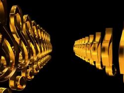 Music note #6 HD Stock Footage