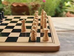 Playing Chess Stock Footage