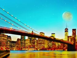 New York night Stock Footage