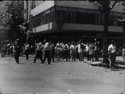 SYND 23-1-69 GOVERNMENT WORKERS RIOT IN MONTEVIDEO News Clip