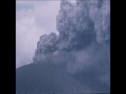 SYND 16/02/71 VOLCANO ERUPTION AND DAMAGE News Clip