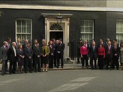 UK PM meets queen before elex announcement, Cameron, Clegg News Clip