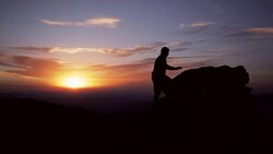 Reaching The Top Stock Footage