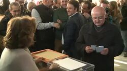 CLEAN : Rajoy votes in tight general election in Spain (2) News Clip