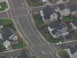 WS AERIAL View of row houses / Oregon, United States Stock Footage