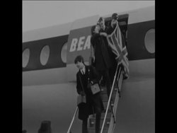 CAN103 BEATLES AT HEATHROW AFTER PARIS OLYMPIA SEASON News Clip